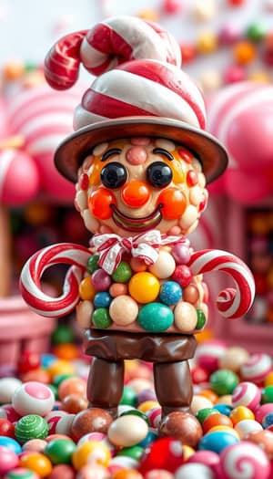 Whimsical Candy Man: A Sweet Adventure