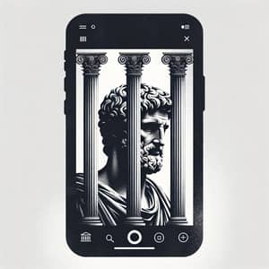 Stoic Philosopher in Ancient Rome-Inspired Instagram Template