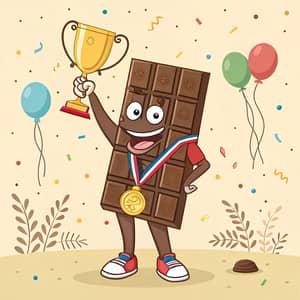 Chocolate Champion Mascot: Sweet Success