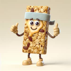 Winning Granola Bar: Marathon Champion Cartoon