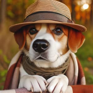 Adorable Dog in a Hat - Cute Pet Fashion