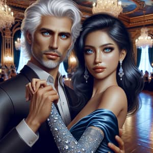 Elegant Ballroom Dance: Distinguished Man & Mesmerizing Woman