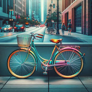 Vibrant Urban Bicycle: Style Meets Functionality