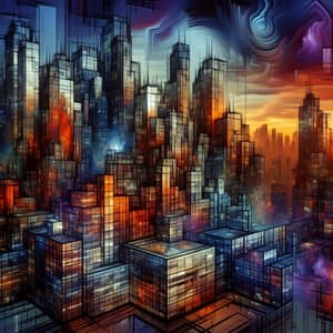 Intriguing Cityscape and Abstract Urban Harmony