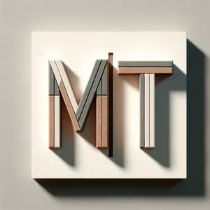 MT Abbreviation Artwork | Contrasting Letters M and T