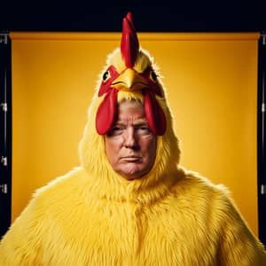 Donald Trump Dressed as a Chicken