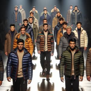 Diverse Down Jacket Fashion Show Highlights