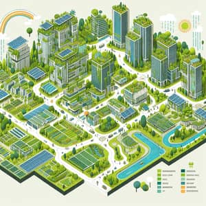 Green Living in Sustainable City - Eco-Friendly Urban Design