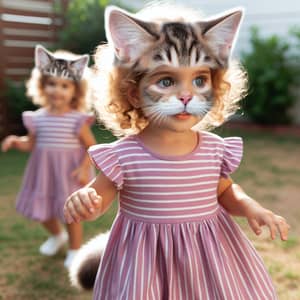 Adorable Girl Cat: Playful and Cute