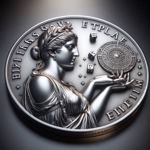 Modern Roman Coin with Goddess Fortuna | Detailed Craftsmanship