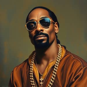 Classical Oil Painting of Snoop Dogg