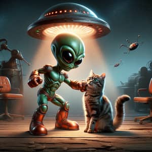 Martian Hitting a Cat – A Bizarre Encounter