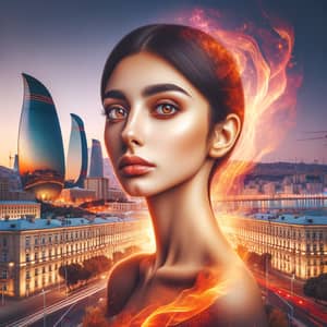 Captivating Cityscape Portrait in Baku, Azerbaijan