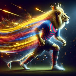 Majestic Lion in LeBron Jersey | Sports Photography