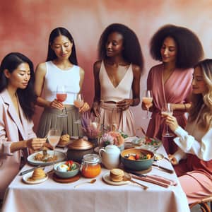 Multicultural Brunch Gathering: Bonds of Sisterhood and Solidarity