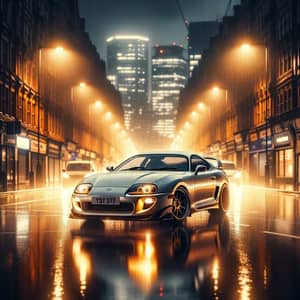 Toyota Supra Mark 4: Nighttime Urban Elegance