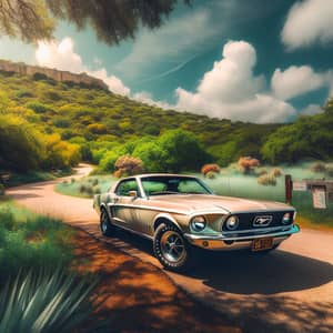 1969 Ford Mustang in a Serene Nature Park