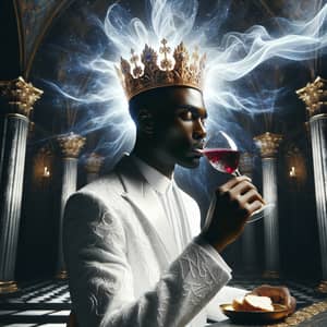 Radiant Black Man in New Jerusalem Throne Room - Spiritual Communion