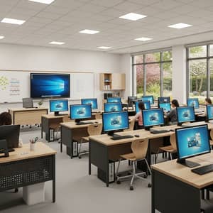Ideal Computer Lab Layout for 30 Students