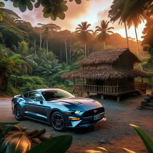 Ford Mustang in Chichica Panama - Tropical Car Scene