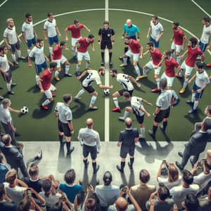 Exciting Soccer Match: Diverse Teams Face-Off in 4:5 Ratio