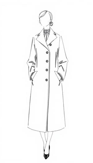 Elegant Mackintosh Coat Design with Raglan Sleeves