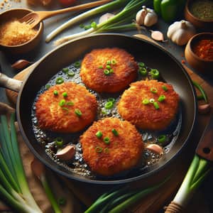 Golden Brown Chicken Cutlets | Sizzling Pan Scene