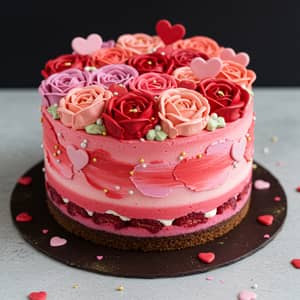 Unique Artsy Valentine's Themed Cake Ideas