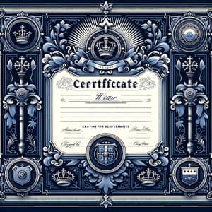 Elegant Royal Writer Certificate Template