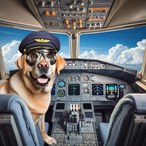 Dog Flying a Plane: A Comical Adventure