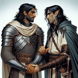 Fantasy Dungeons & Dragons Cleric and Dark Magic User Duo