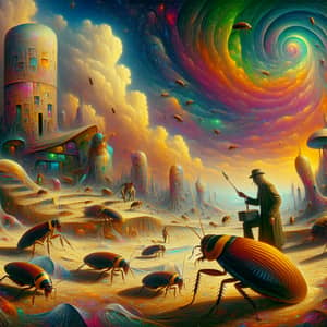 Surreal Landscape with Oversized Roaches | Bizarre & Beautiful