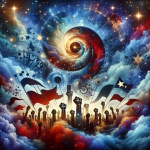 Abstract Revolution Symbolism & Open Universe Art