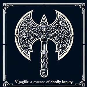 2-Bladed Battle Axe - Deadly Beauty in Symmetrical Design