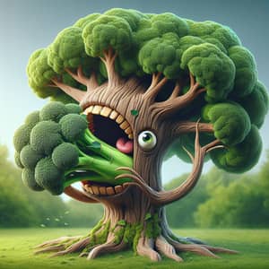 A Tree Eating Broccoli: A Whimsical Delight