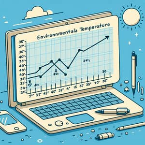 Environmental Temperature Changes Over Time: Line Graph Analysis