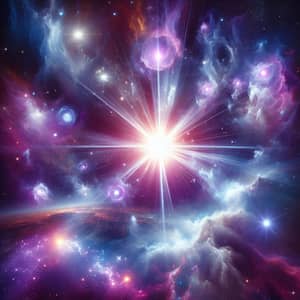 Celestial Beauty: Star's Radiant Energy and Stellar Evolution