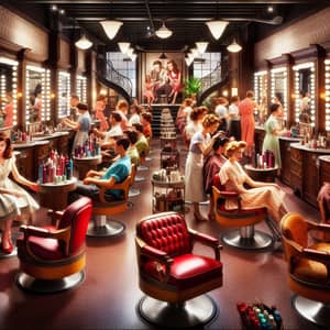 Retro Glam Beauty Salon Experience