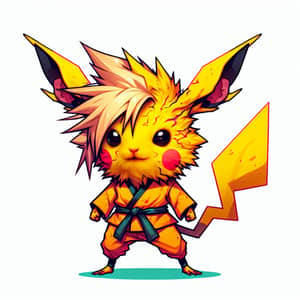 Pikachu and Goku Fusion Art - Creative Design