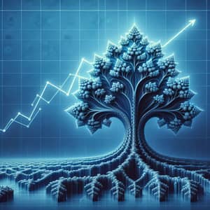 Energy Sector Growth | Compounded Growth Tree in Blue Shades