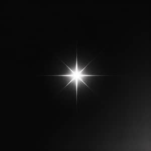 Simple Black and White Star Image