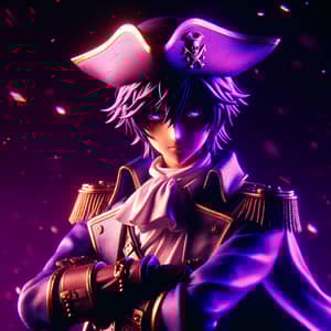 8K Anime Pirate Character - 'Serega' in Neo-Noir Sci-Fi Setting