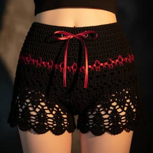 Cute Sexy Crochet Gothic Shorts