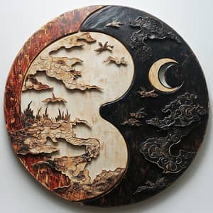 Chinese Horoscope & Yin Yang Wall Decoration