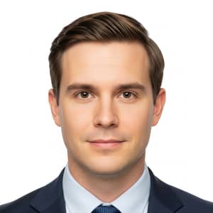 Professional Passport Photo of Unknown Individual