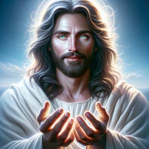 Luminous Figure of Jesus: Symbol of Wisdom and Love