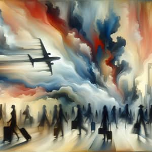 Abstract Painting: Passengers in Flight | Artful Composition