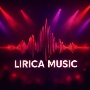 Lirica Music: Sound Waves in Red and Violet