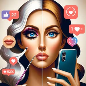 Contrasting Beauty: Selfies vs. Social Approval