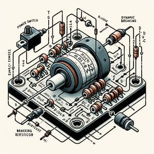 DC Shunt Dynamic Braking Circuit Design with Essential Components